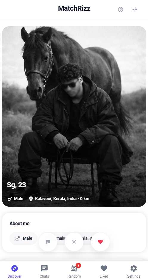 MatchRizz App Interface